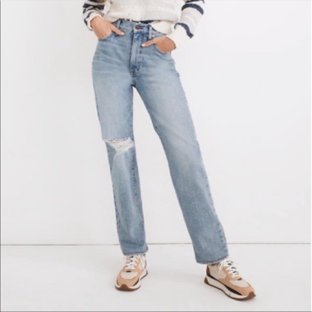 Madewell Perfect Vintage Straight Leg Jean Reinhart Wash High Rise Style NC018